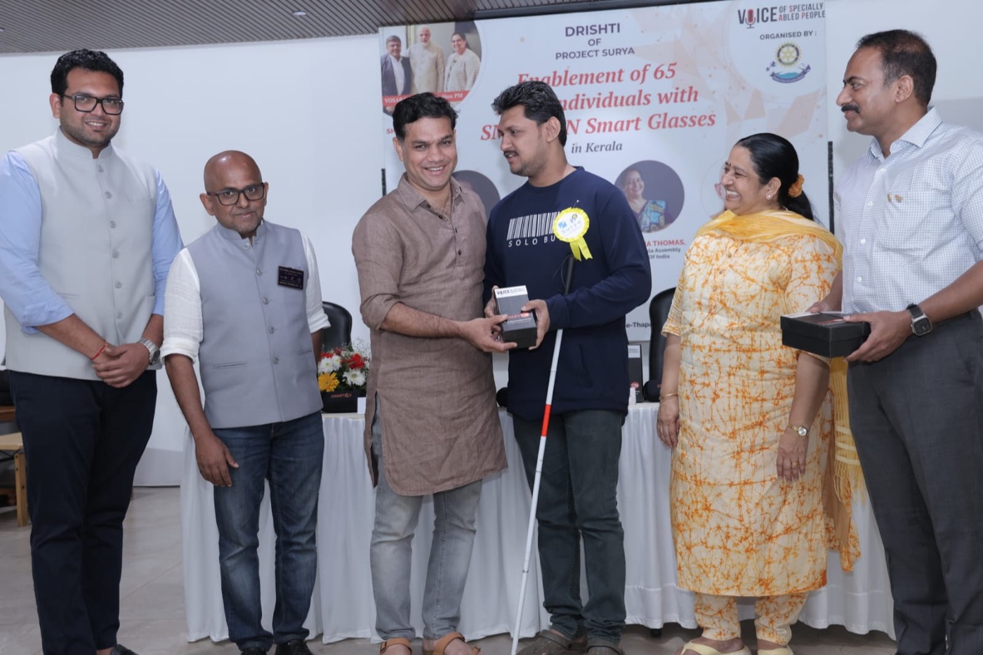 SMARTON kit distribution event with VOSAP and Rotary Club, Cochin